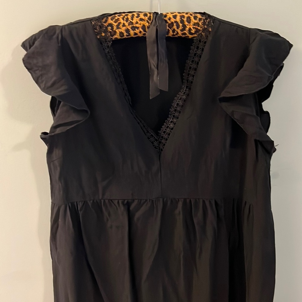 Black bathing suit cover up